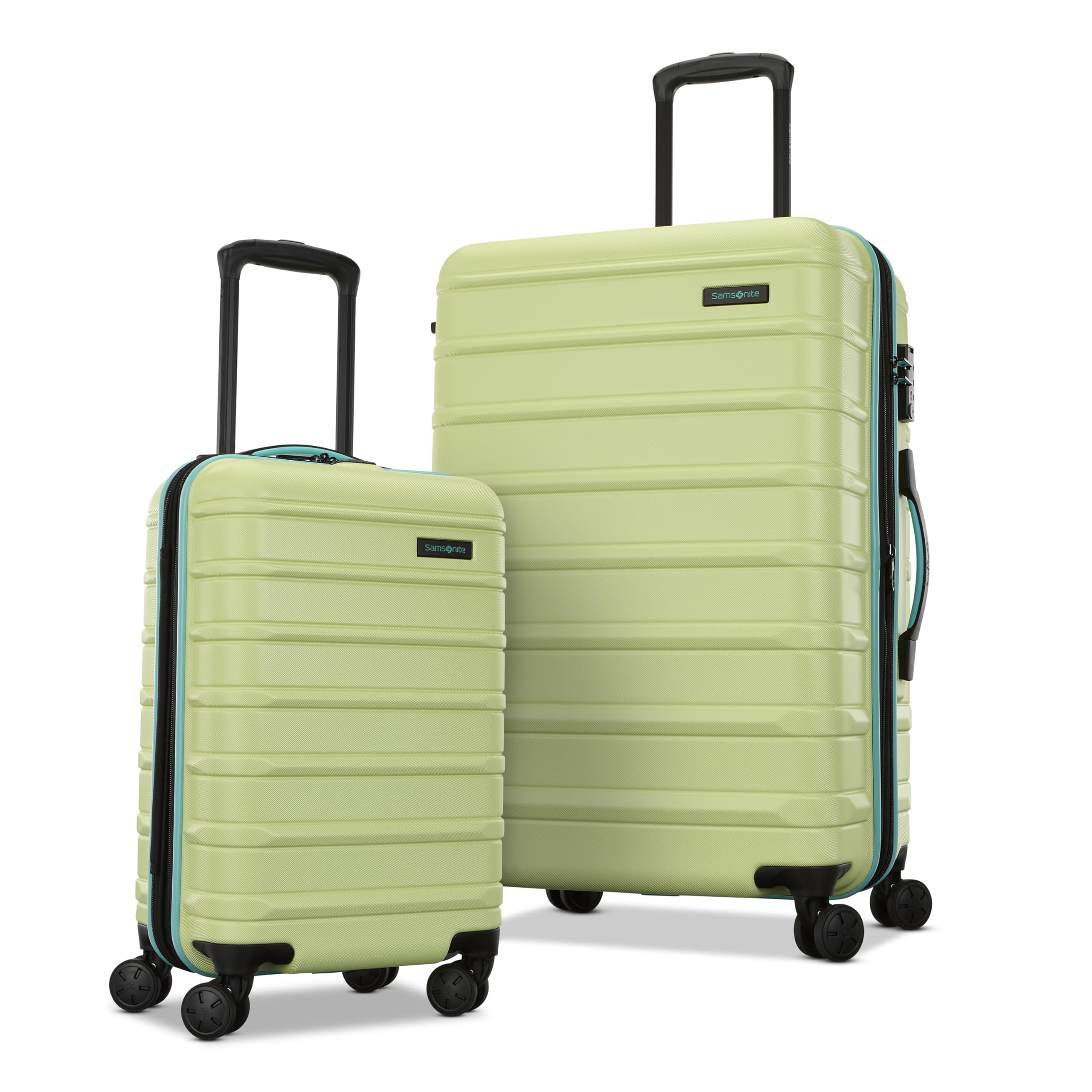 SamsoniteOmni 2 Hardside Expandable Luggage with Spinner Wheels, 2-Piece Set (19/24), Frozen Matcha