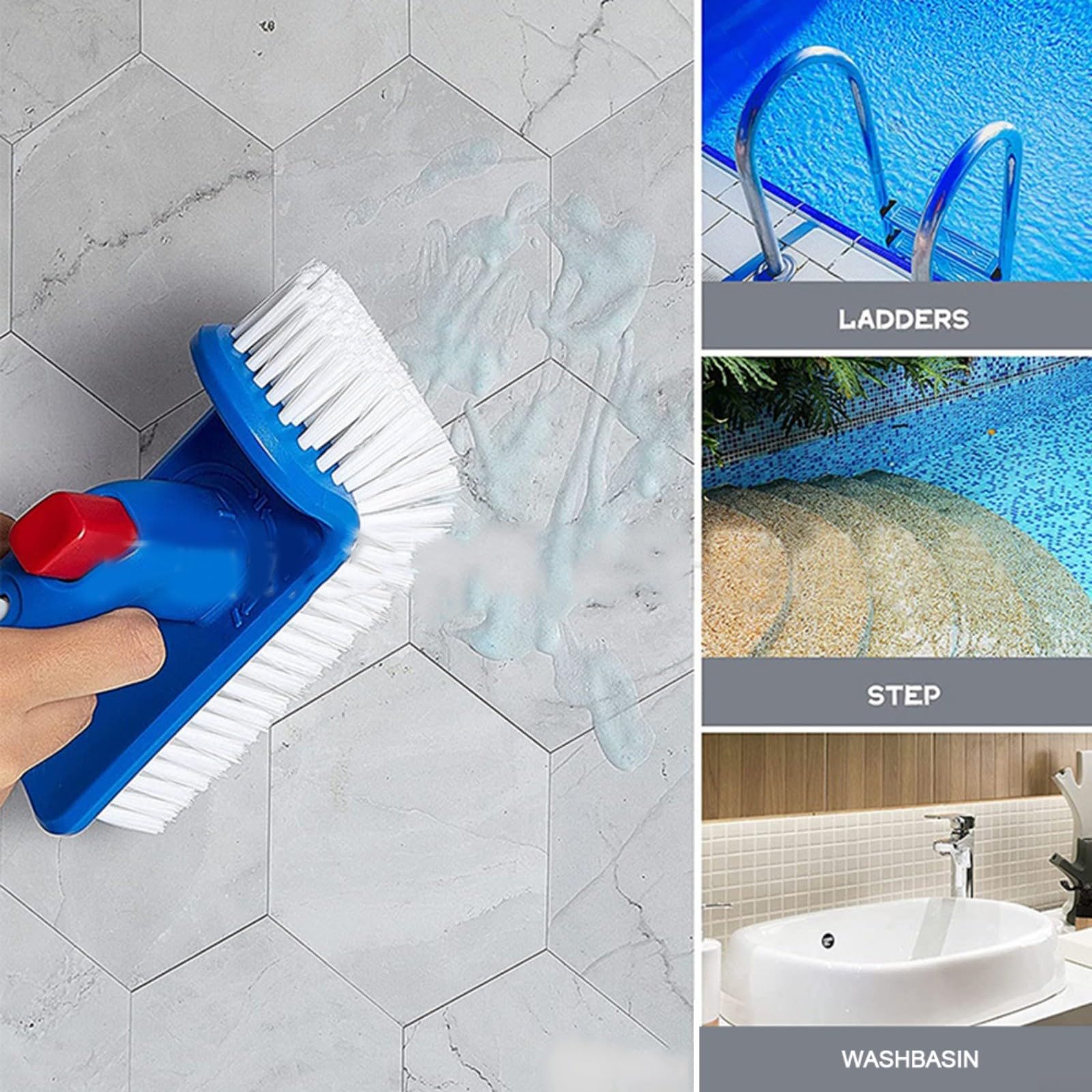 Brosse D'angle Et De Marche Avec Poignée Rotative à 180