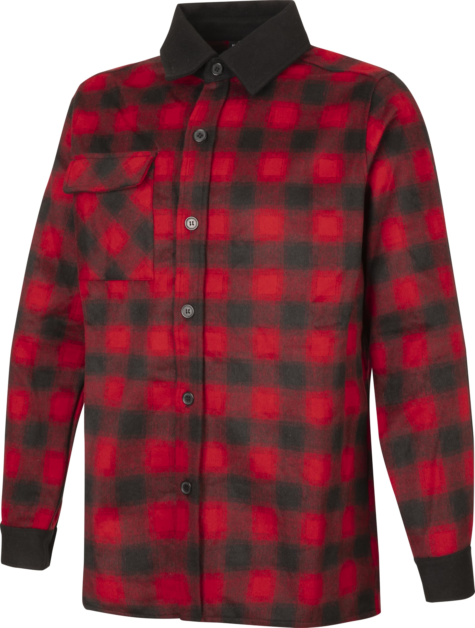 WÜRTH MODYF Overshirt Urban / Karierte Hemdjacke, Schwarz/Rot, Größe L