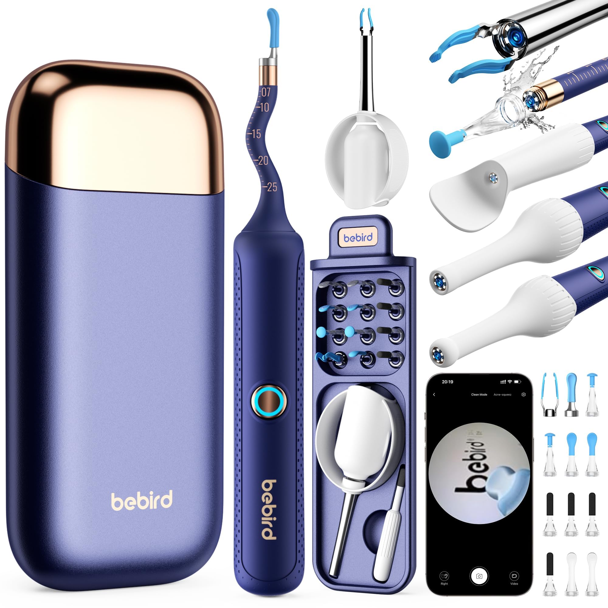 カメラ付き耳かき 2K高精細 スムーズな映像　3.1mmレンズ ピンセット付き Amazon.co.jp: Bebird 耳かき カメラ付き 【業界初創ピンセット&3.1mm