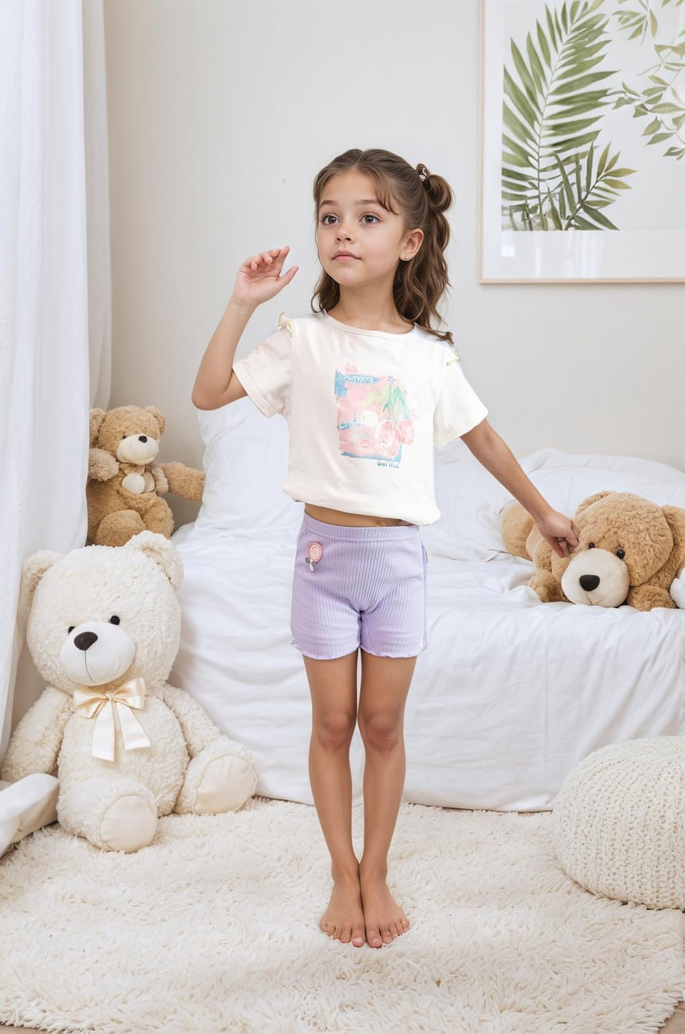 4/5 Pack Girls Bike Shorts Breathable Boyshorts for Toddler Under Dresses Dance Short Kids No Need to Wear Underwear - Image 4