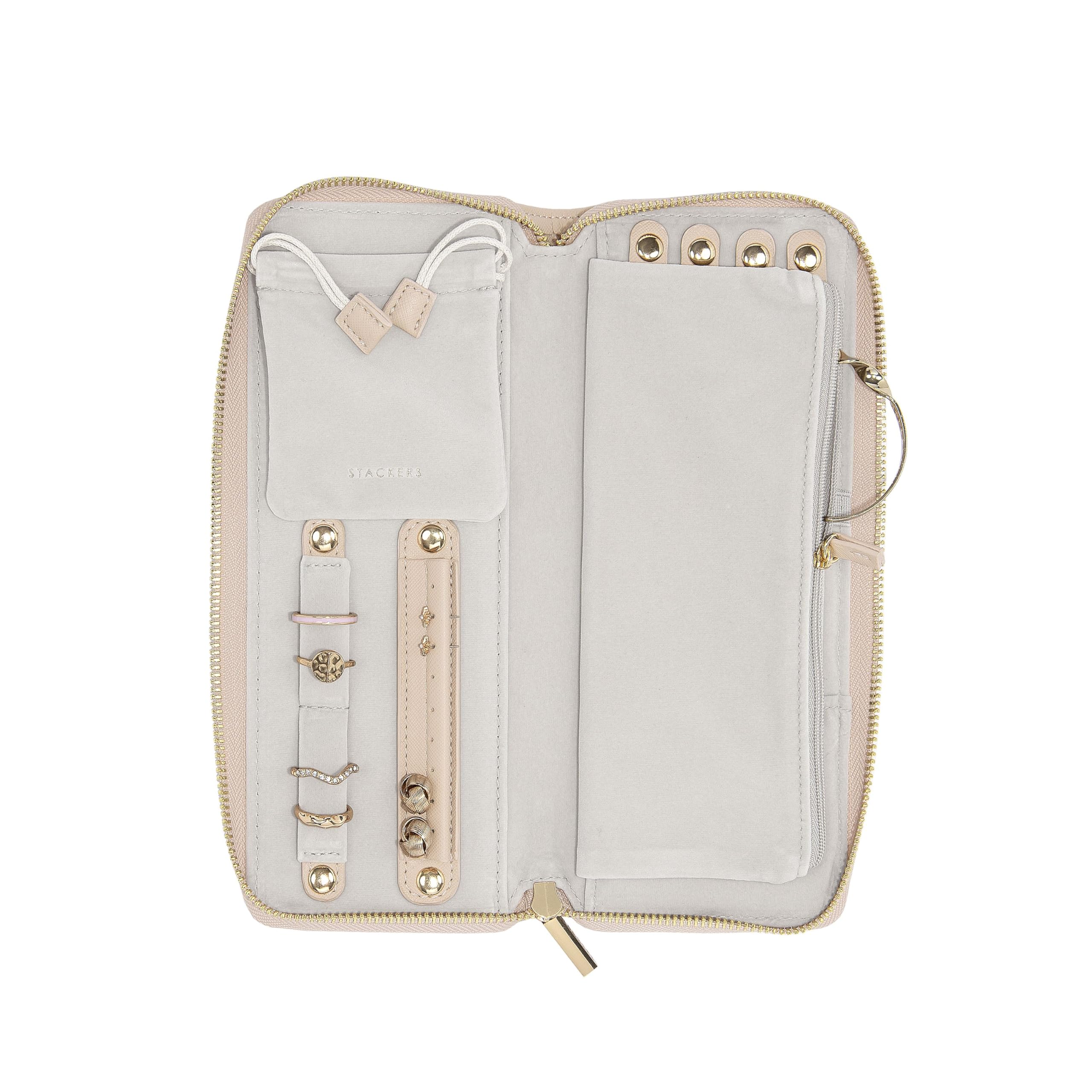 Stackers Blush Woven Jewellery Roll