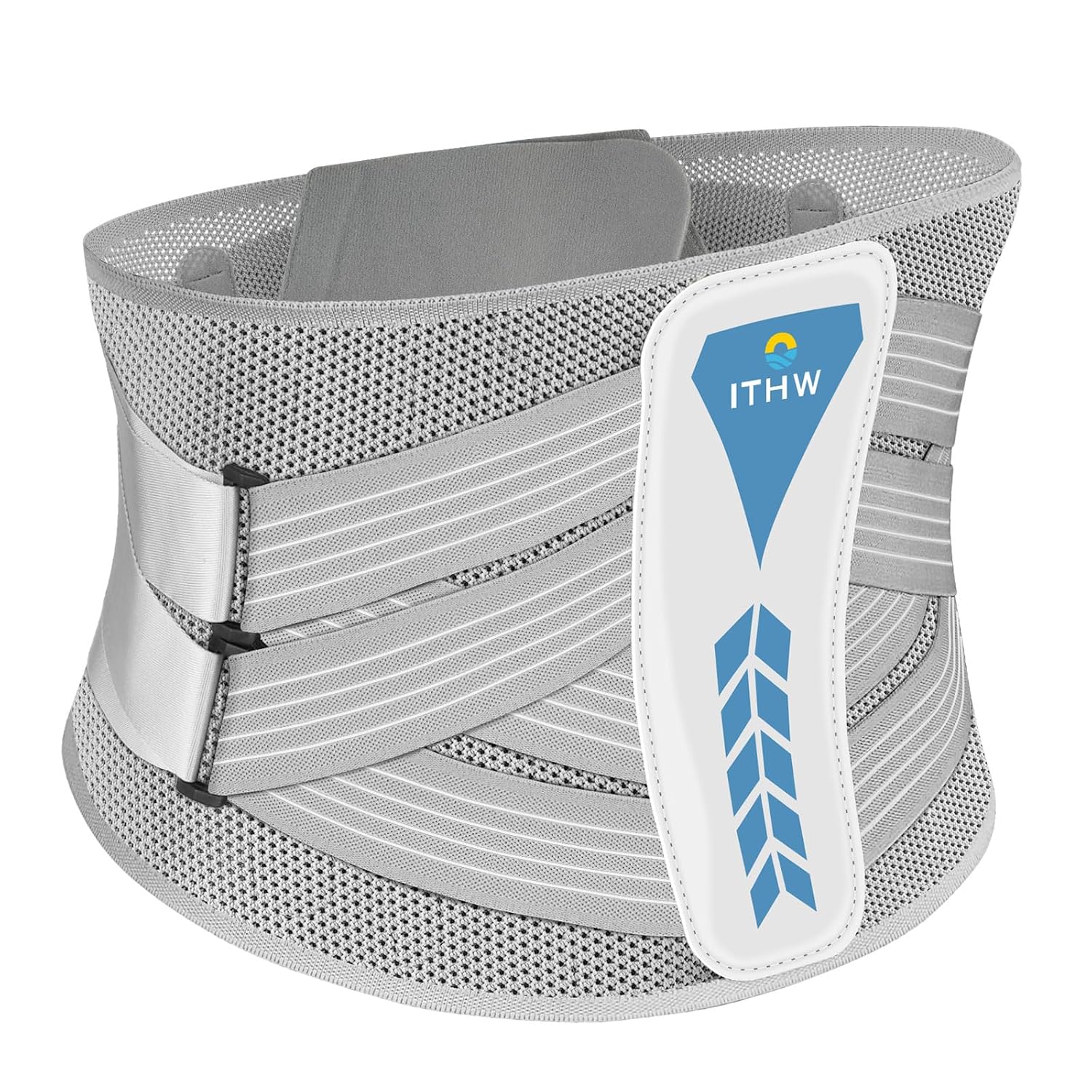 Adjustable 26° Ergonomic 3D Back Brace for Lower Back Pain Relief | Removable Stays, Breathable Mesh & Invisible Design, Office/Workout Use, Sciatica Relief/Herniated Disc, Unisex (X-Large)