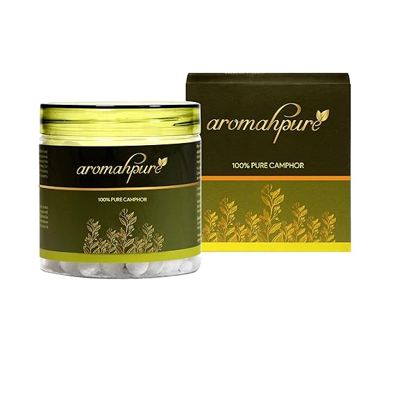 Aromahpure 100% Pure Original Camphor Tablets, 250Gms Jar, best suited Camphor for Pooja (Kapoor)