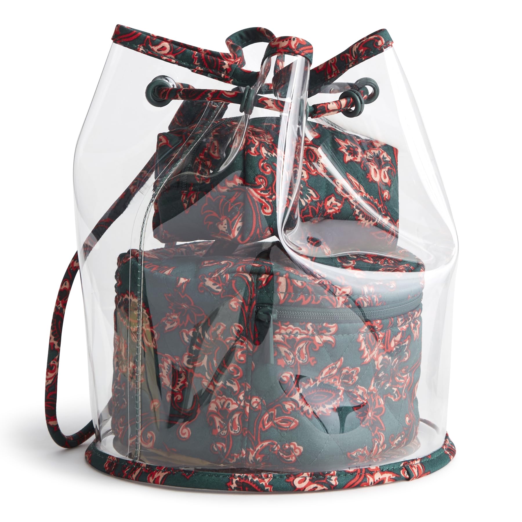 Vera Bradley Set Cosmetico Da Donna, In Cotone, 3 Pezzi, Viti Vittoriane, Taglia Unica, Cotone Di Alta Qualità, Confezione Da 3. Set Cosmetico-image