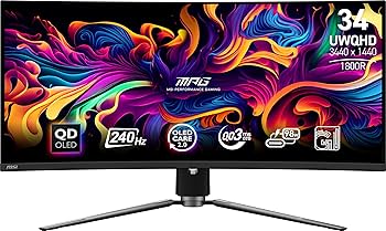 MSI 34インチ UWQHD ゲーミングモニター MSI エムエスアイ Optix MAG342CQRV ゲーミングモニター 34