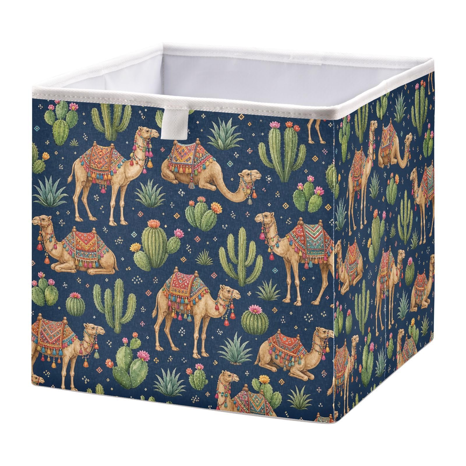 Ewusp C Cube Storage Boxes 28x28 cm Foldable Closet Organiser Bin Holiday Basket Baby Basket for Nursery Bedroom Office