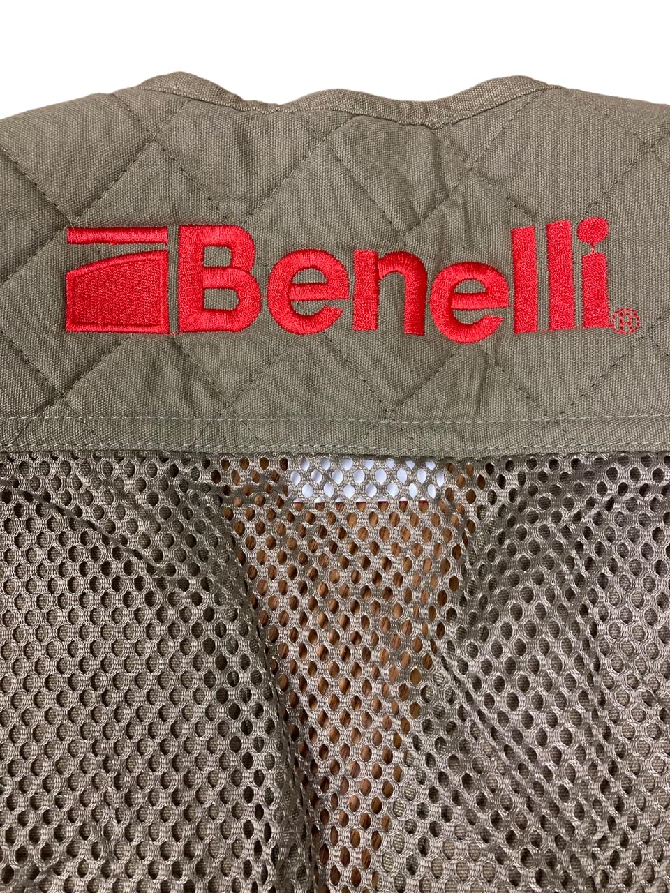 Mens Shooting Vest Olive Breathable Mesh & Cotton Padded Shoulders Vest for Range Skeet and Trap Shooting product thumbnail 5