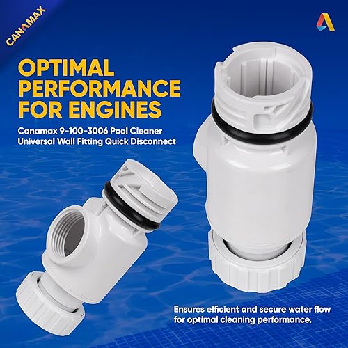 Miniatura 3 de Canamax 9-100-3006 UWF Pieza de repuesto de desconexión rápida - Compatible con limpiadores de piscinas Zodiac Polaris 280 380 3900 Sport y Pentair