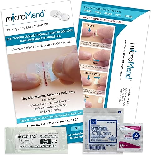 Cierres de emergencia para heridas, reparación de laceraciones de calidad quirúrgica sin puntadas; piensa en el futuro, prepárate - (Cierres de