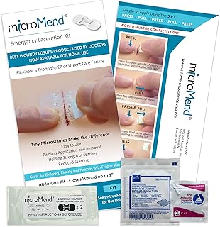 microMend Emergency Wound Closures Surgical Quality Laceration Repair Without Stitches - Think Ahead - Be P...