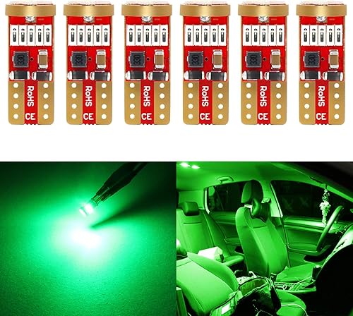 Miniatura 14 de PHINLION 194 bombillas LED amarillo ámbar superbrillante 168 2825 2827 T10 W5W bombillas LED de repuesto para placa de matrícula de automóvil