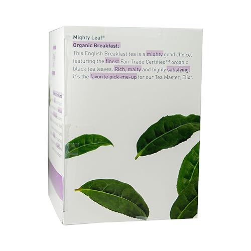 Miniatura 3 de Té Mighty Leaf, orgánico, bolsas con hojas enteras, 1.32 onzas, 15 unidades