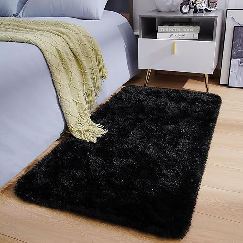 Miniatura 46 de Amearea Alfombra suave y esponjosa de alta calidad, moderna, 5 x 7 pies, alfombras de felpa mullida para sala de estar, dormitorio, habitación