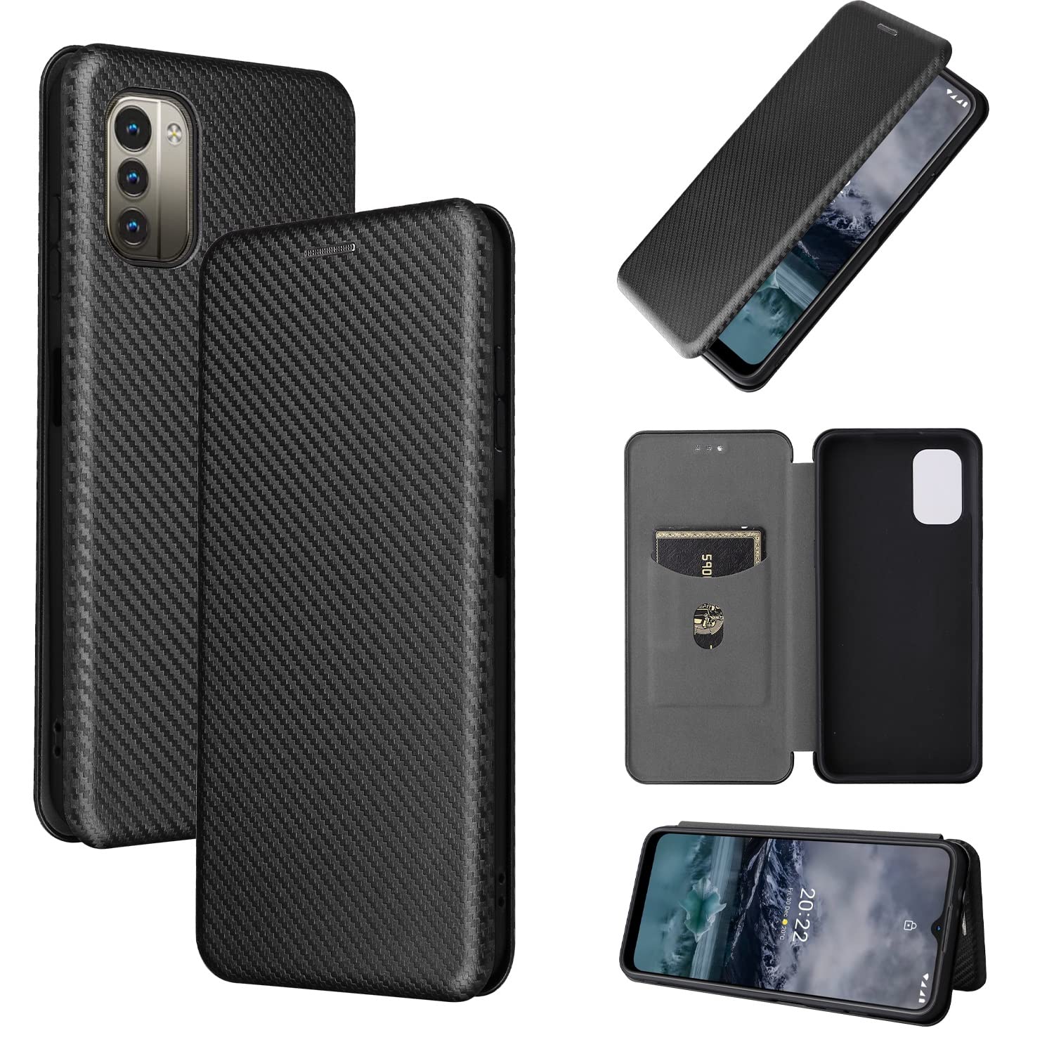 Funda Con Tapa Para Samsung Galaxy S24 Fe, A Prueba De Golpes, Tarjeta