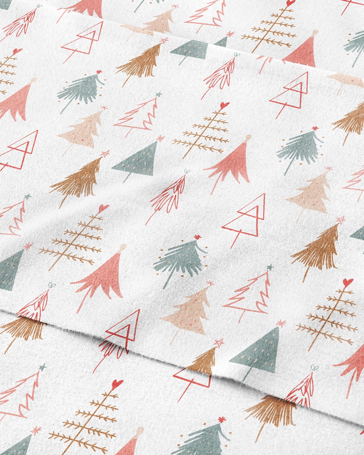 CGK Unlimited Christmas Tree Flannel Sheets