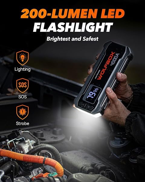 WOLFBOX 4000A Jump Starter 4
