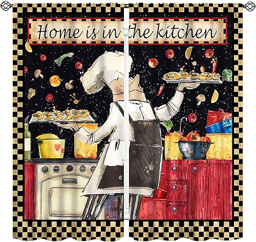 Miniatura 26 de Curtianos de cocina de granja, estilo rústico, tenedor y cuchara, estilo rústico, vintage, estilo rústico, vintage, estilo rústico, estilo rústico,