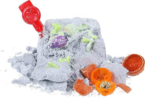 Miniatura 3 de Treasure X Dino Gold Mini Dino Pack Unboxing Toy Dig and Discover Coleccionables Figuras de Dino Encontrarás Real Gold Treasure 8 Niveles de Aventura