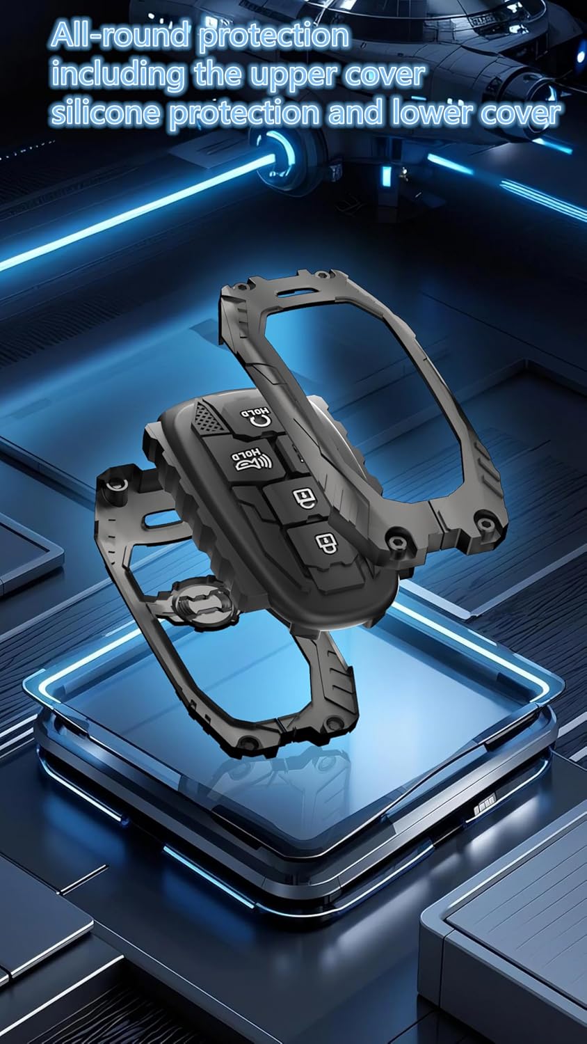 Heavy Key Case Protection Compatible with 2024 2023 2022 Hyundai Sonata Tucson Santa Cruz
