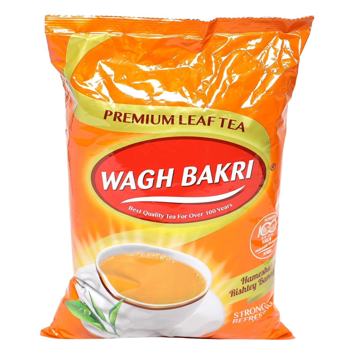 Wagh Bakri Premium Leaf Tea Strong and Refreshing, 1 kg Pouch