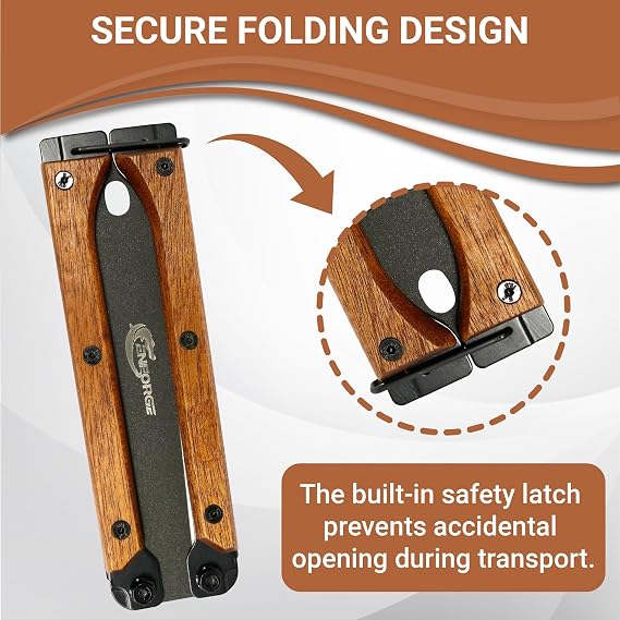 Japanese Folding Saw, 12 Inch with Double Edges (6 Inch Blade), 10/12 TPI, SK5 Material, Carpenter Saw, Folding HandSaw for Wood Cutting