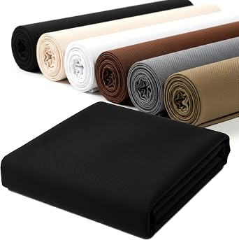 Barcelonetta | Dust Cover Fabric | 60" Wide | Easy to Staple | Replacement for Furniture Underside, Bookbinding, Lining | Medium Weight, Breathing | Upholstery Backing Black, 3 Yards