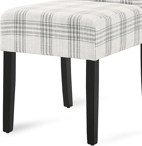 Miniatura 9 de Dining Chairs Set of 2, Table & Chair Sets, Desk Chair, Modern Upholstered Fabric Dining Room Chairs with Rubberwood Legs for Kitchen, Living Room,