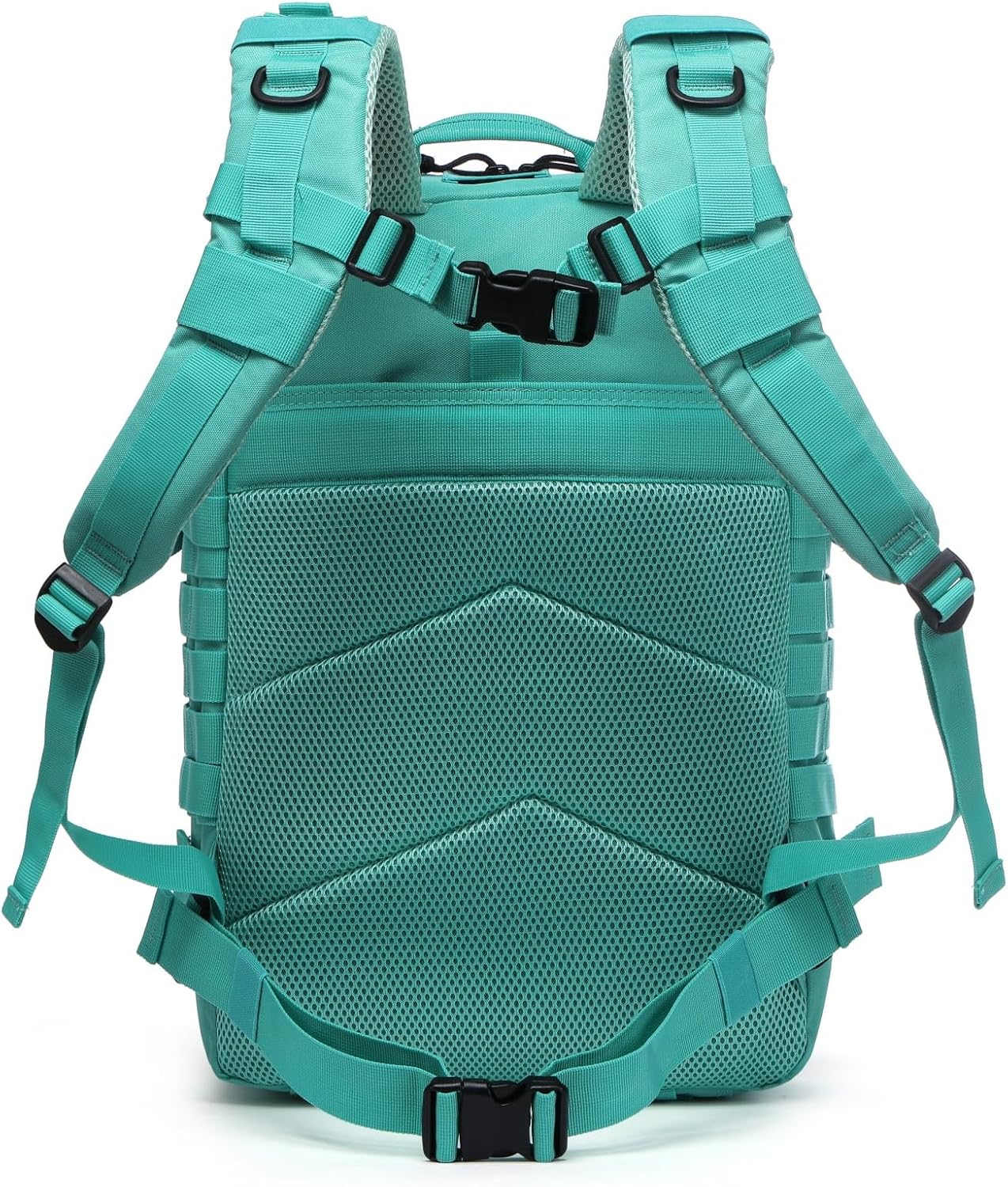 50L Sturdy Nylon Waterproof Fishing Hunting Backpack Outdoor Military Rucksacks Tactical Sports Camping Hiking (Cyan)