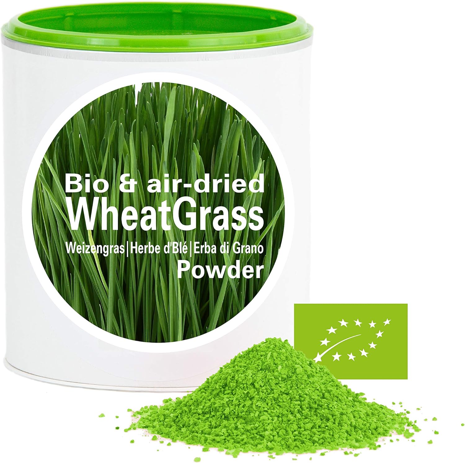 polvere di erba di grano per i denti