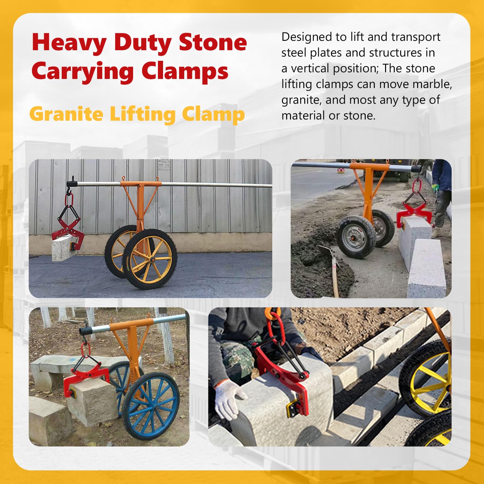 Granite Lifting Clamp - 770LBS Capacity -6