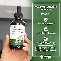 Vista 3 de Maxx Herb PAU D'Arco Tintura - Extracto de PAU D Arco de fuerza máxima para apoyo inmunológico, la corteza interior del té Taheebo absorbe mejor que