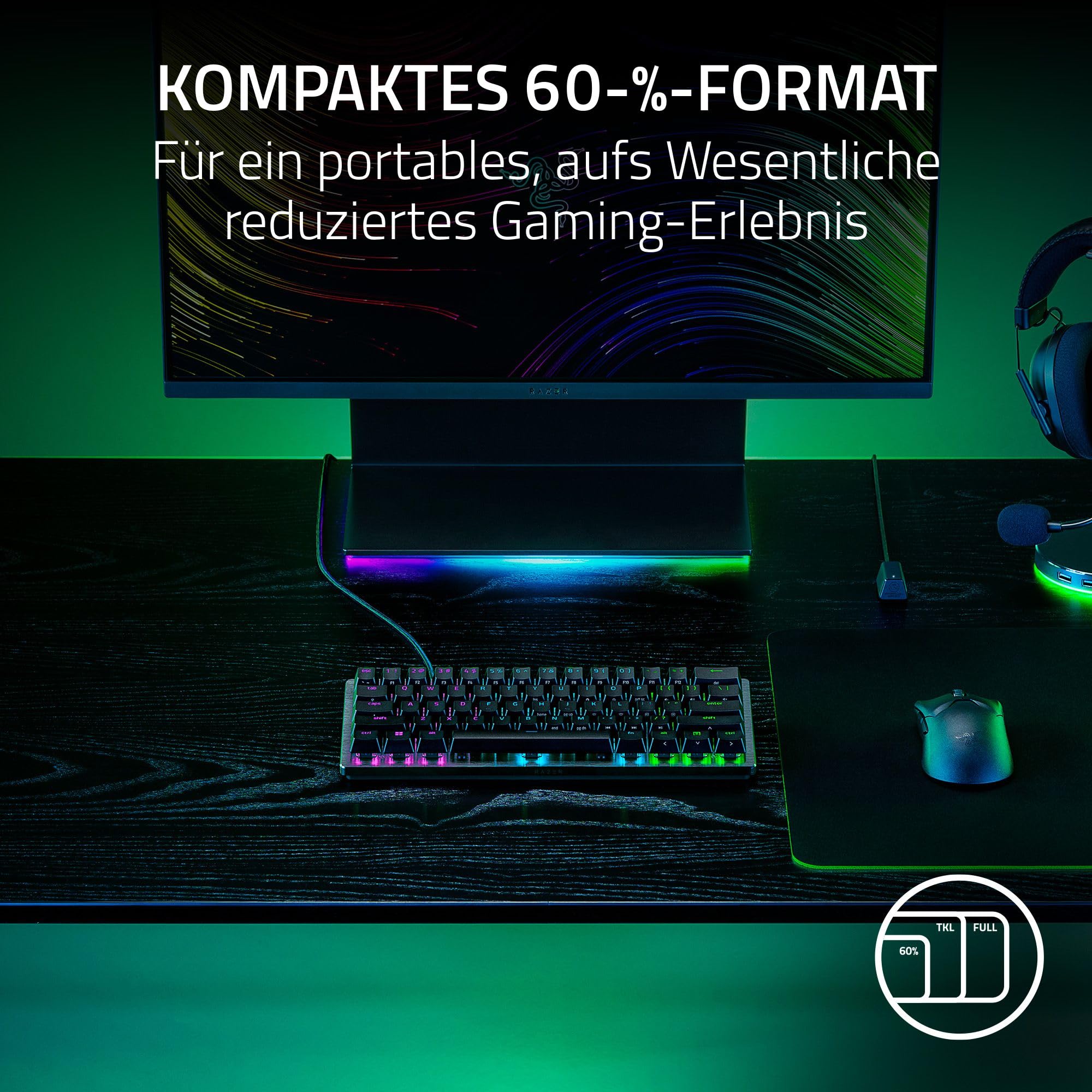 Razer Huntsman V3 Pro Mini - German Layout + Gigantus V2 Large