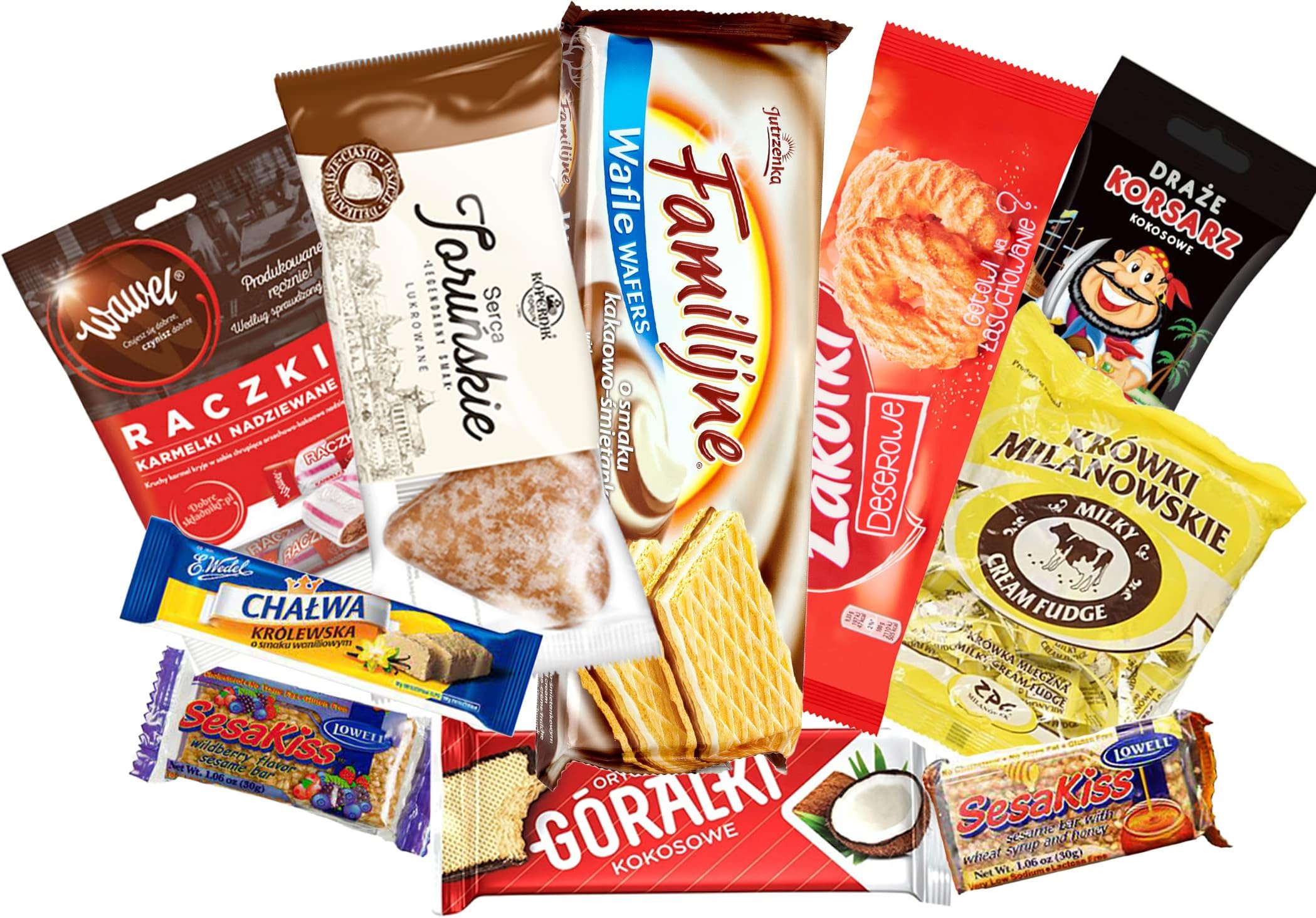 Taste of Poland Sweet Box - NOT Melting Edition Packing by Granda. 2.5 lb Traditional Polish Sweets, 10 Count