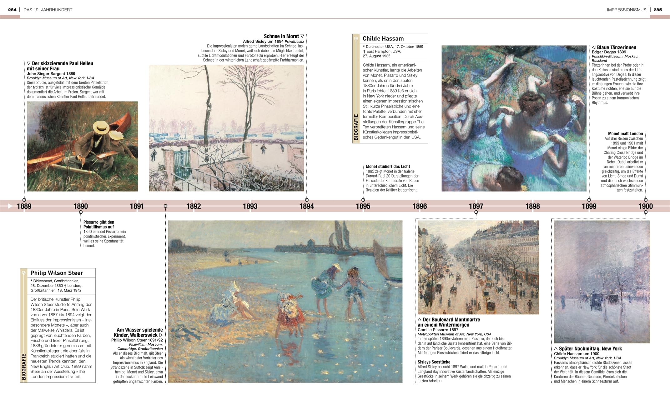 Meilensteine der Kunst: Reise durch die Geschichte der Kunst entlang einer informativen Zeitleiste mit über 500 Abbildungen. Umfangreich, verständlich, reich illustriert