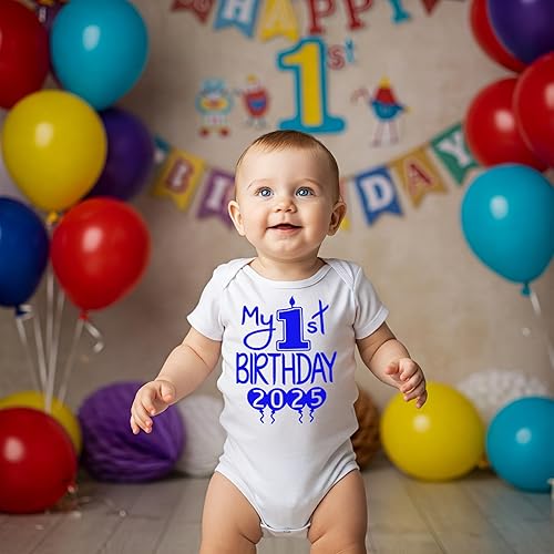 Miniatura 7 de Reaxion Lindo traje hecho a mano para bebé niño My 1st Birthday 2023 ropa de Aidens Corner First Bday Party Bodysuits