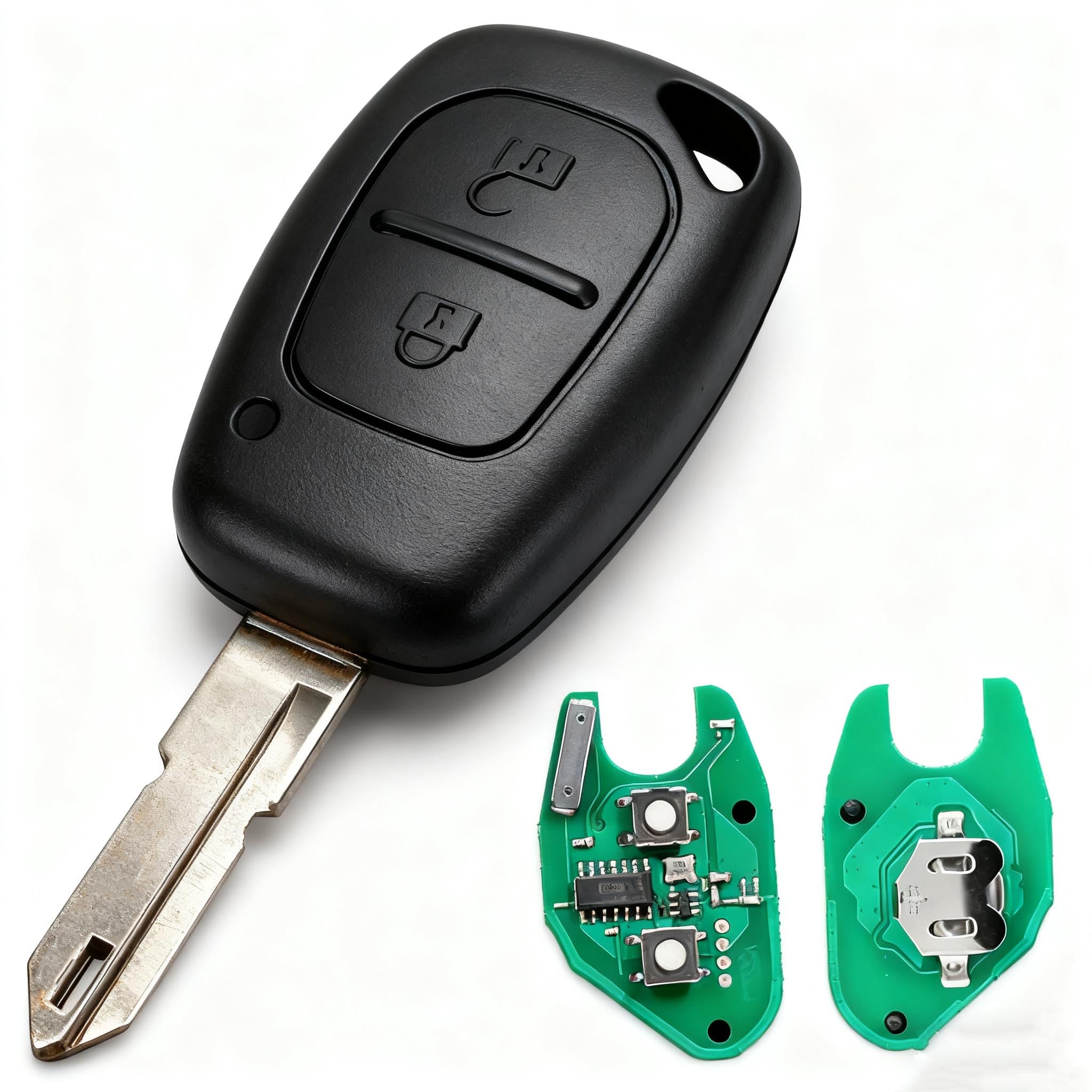 Replacement 2 Buttons 433MHZ Remote Car Key Fob Fit For Renault Traffic/Master Kangoo Vauxhall Vivaro/Movano Nissan Primastar/Interstar PCF7946 Chip + NE73 Blade