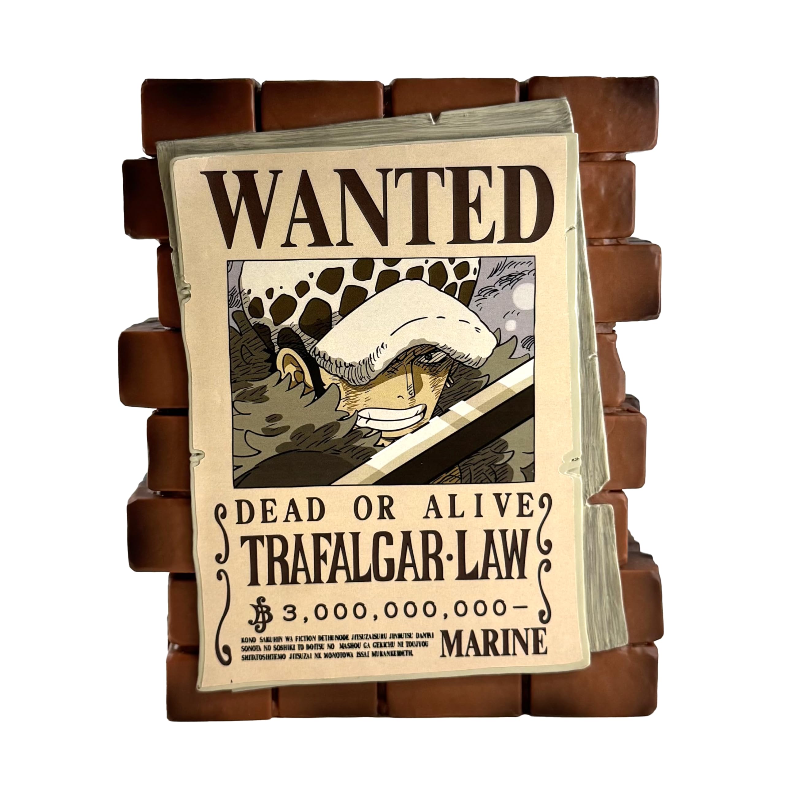Plastoy : ONE PIECE - PIGGY BANK - AFFICHE WANTED LAW