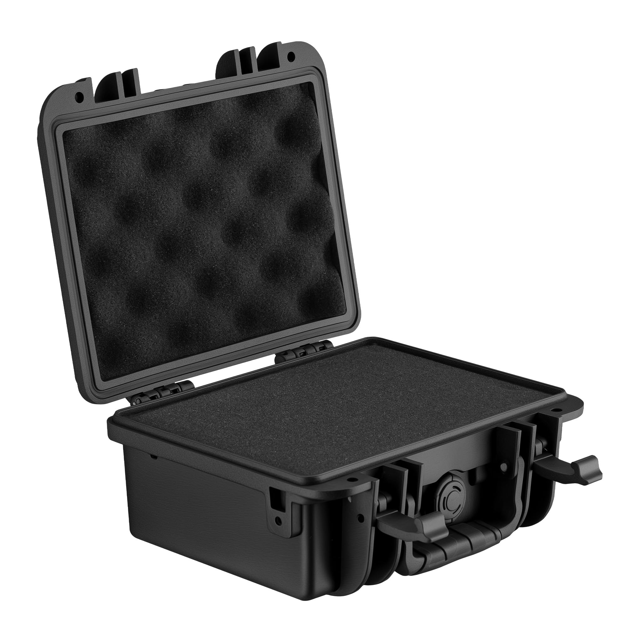 Wiltec Multipurpose Carry Case 25 x 21.8 x 11.3cm, Spacious Storage Case, Toolbox Made of PP Plastic and Fibreglass, Perfect for Tools, Cameras and Delicate Items