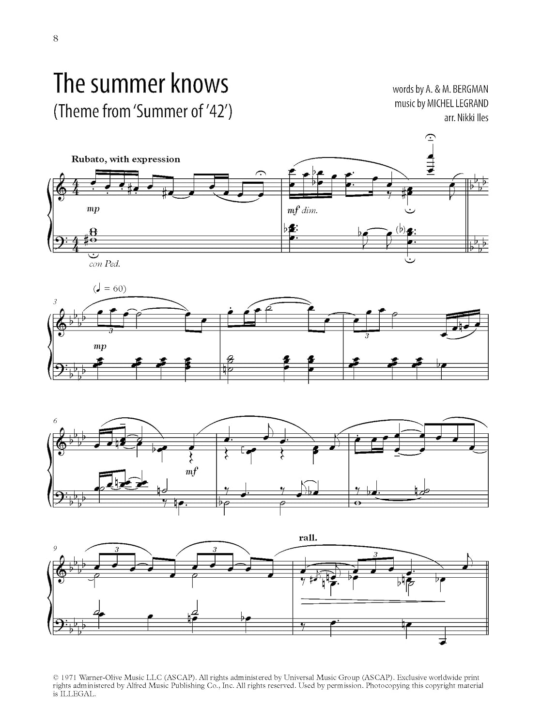 Jazz on a Summer's Day: 9 pieces for jazz piano (Nikki Iles Jazz series)