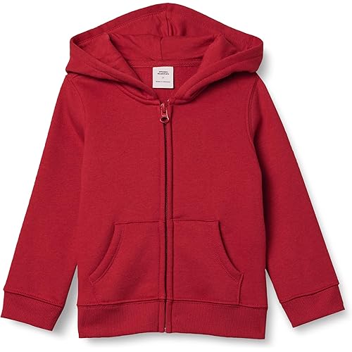 Amazon Essentials Girls and Toddlers' Fleece Zip-Up Hoodie Sweatshirt