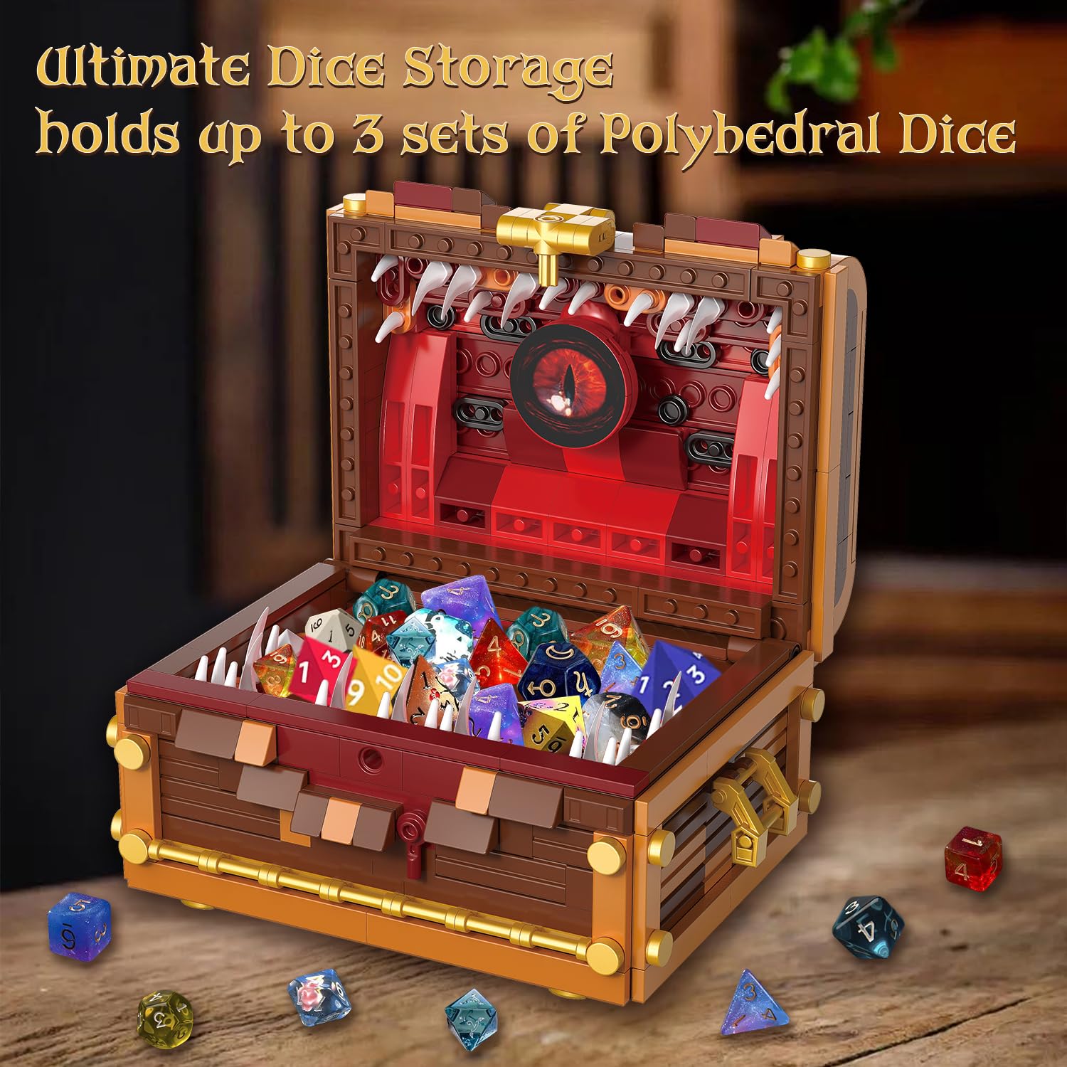 Amazon.com: Mavo brix Mimic Chest Building Sets, Monster Dice