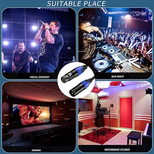 Miniatura 9 de XLR Y Splitter Cable de micrófono divisor de 3 pines Cables de audio de micrófono equilibrado para micrófono estéreo a L & R pista de audio (1