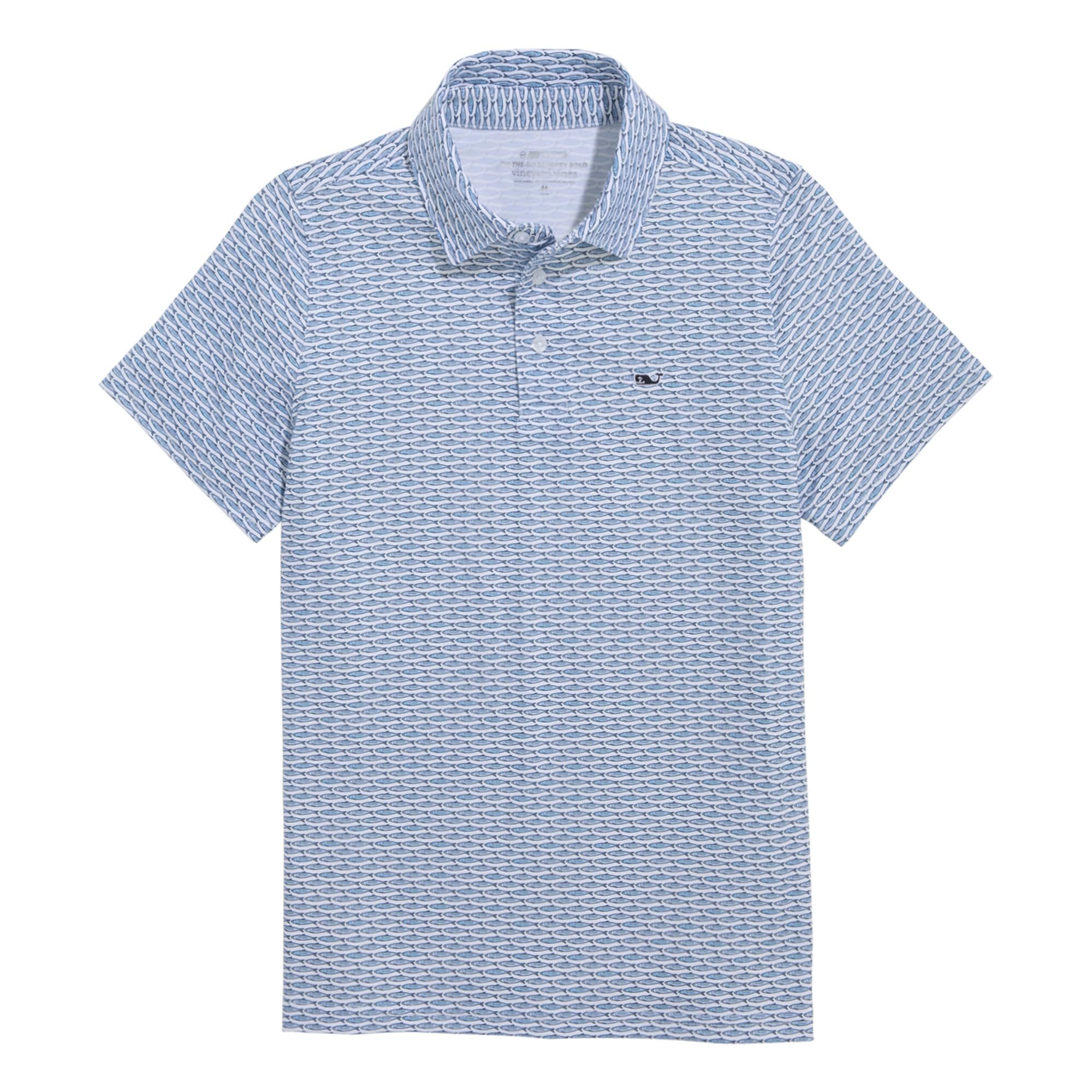 Vineyard Vines Boys' Printed Sankaty Polo