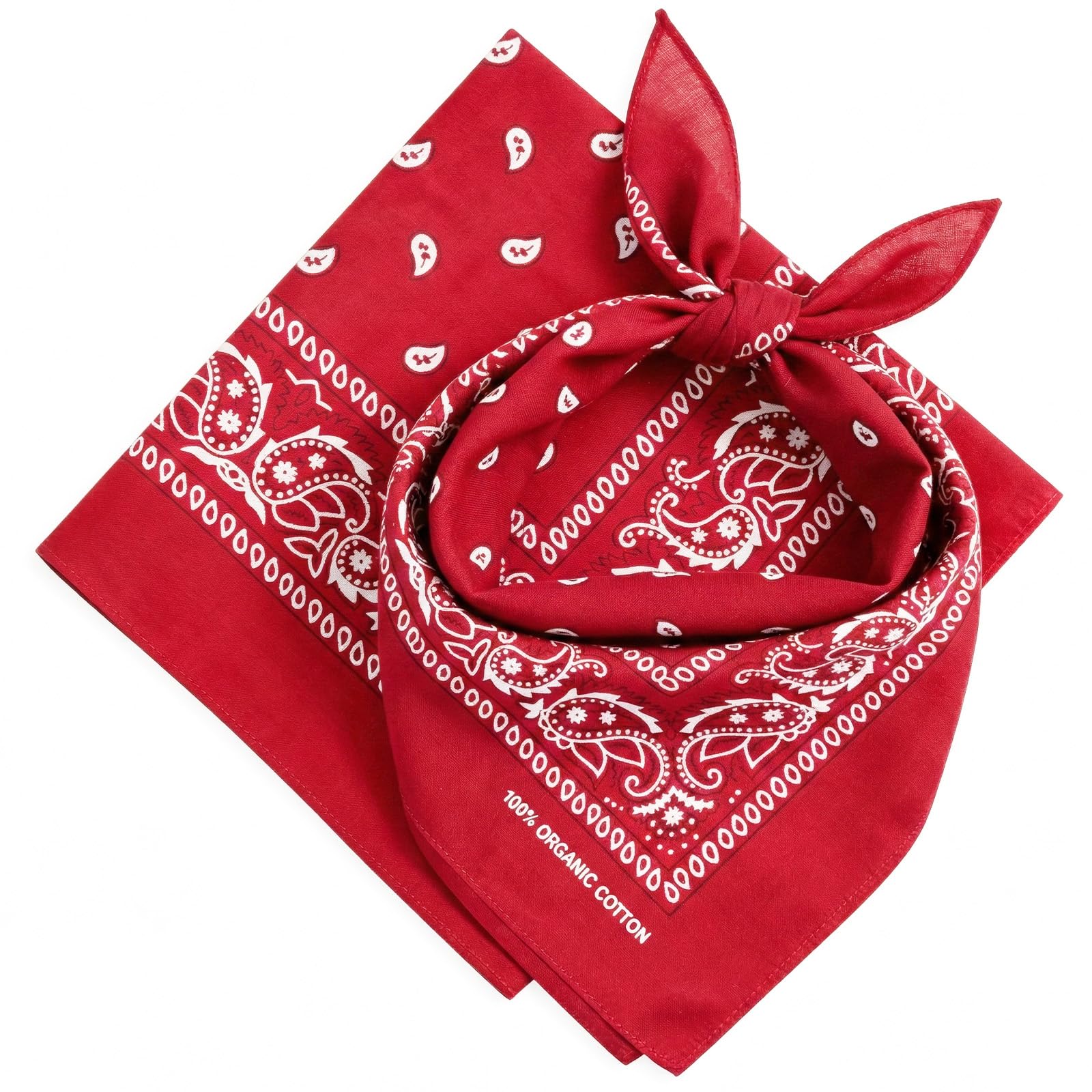 Bandana – 100% Cotton & Natural Fibers – Bandana Scarf with No Polyester – Soft, Durable & Machine Washable-image-29
