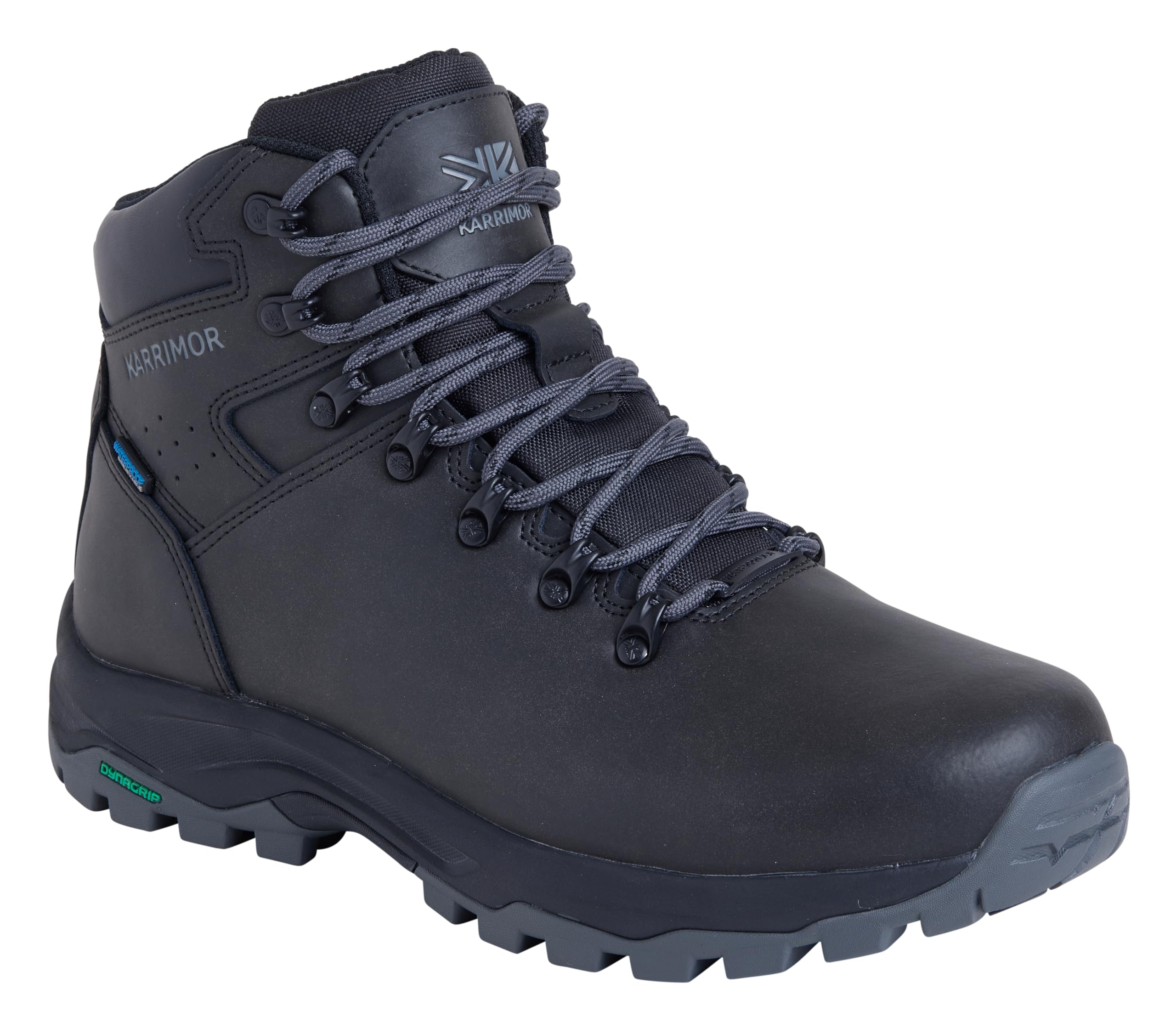 Karrimor Mendip 4 CH waterproof leather walking boot weathertite Black/Grey UK 9