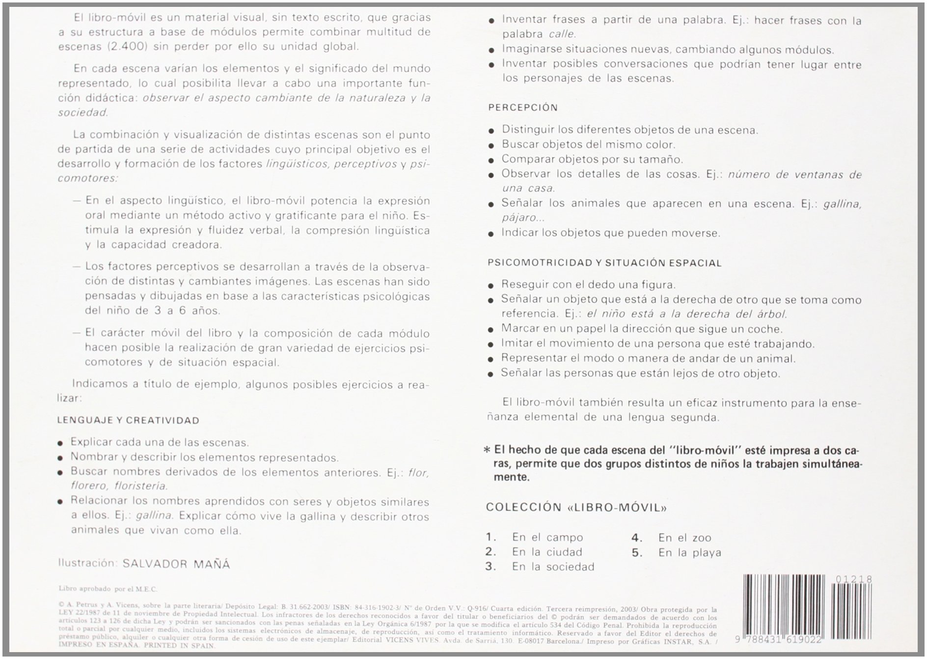 Libro Movil En El Zoo. Educacion Infantil - 9788431619022