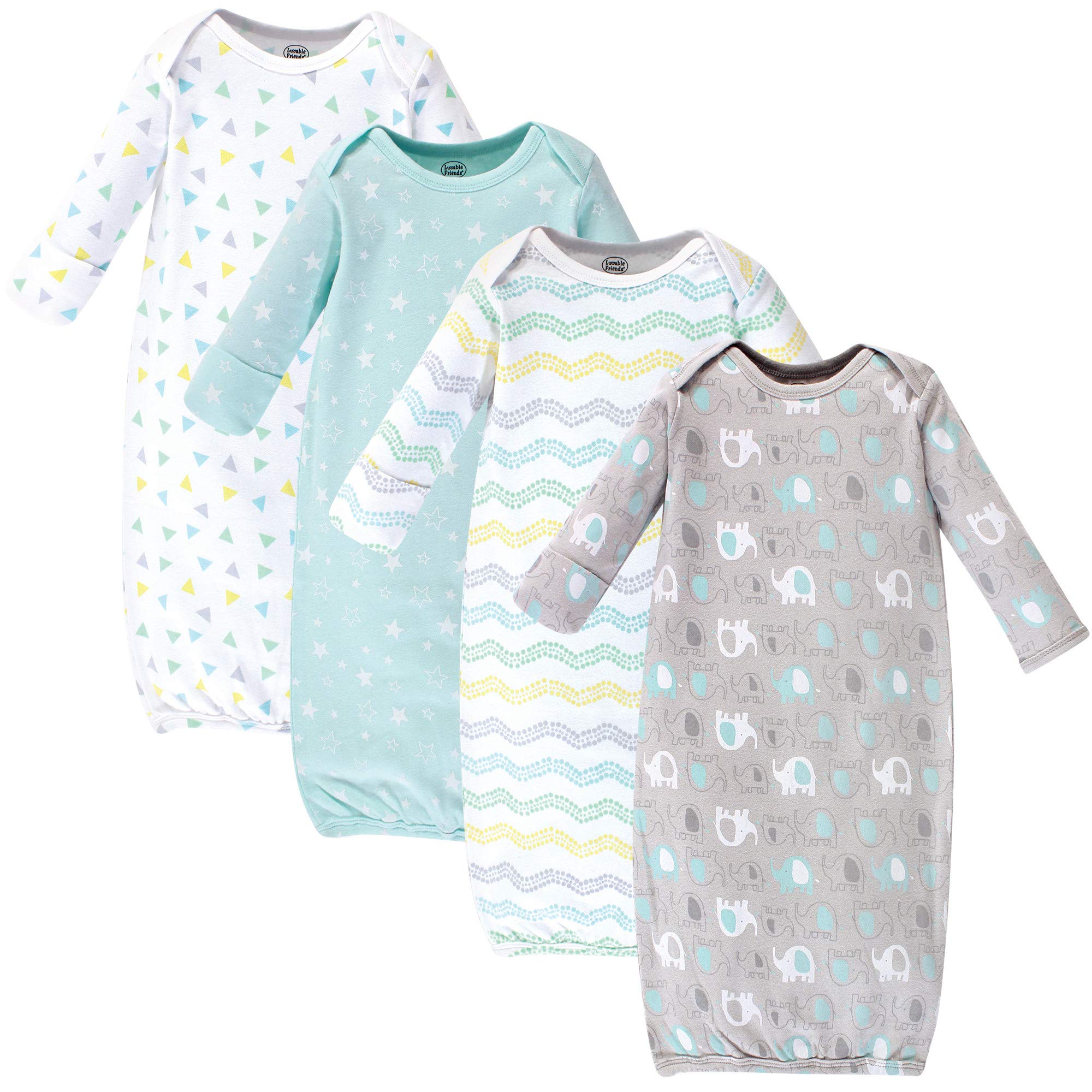 Luvable Friends Baby Cotton Gowns