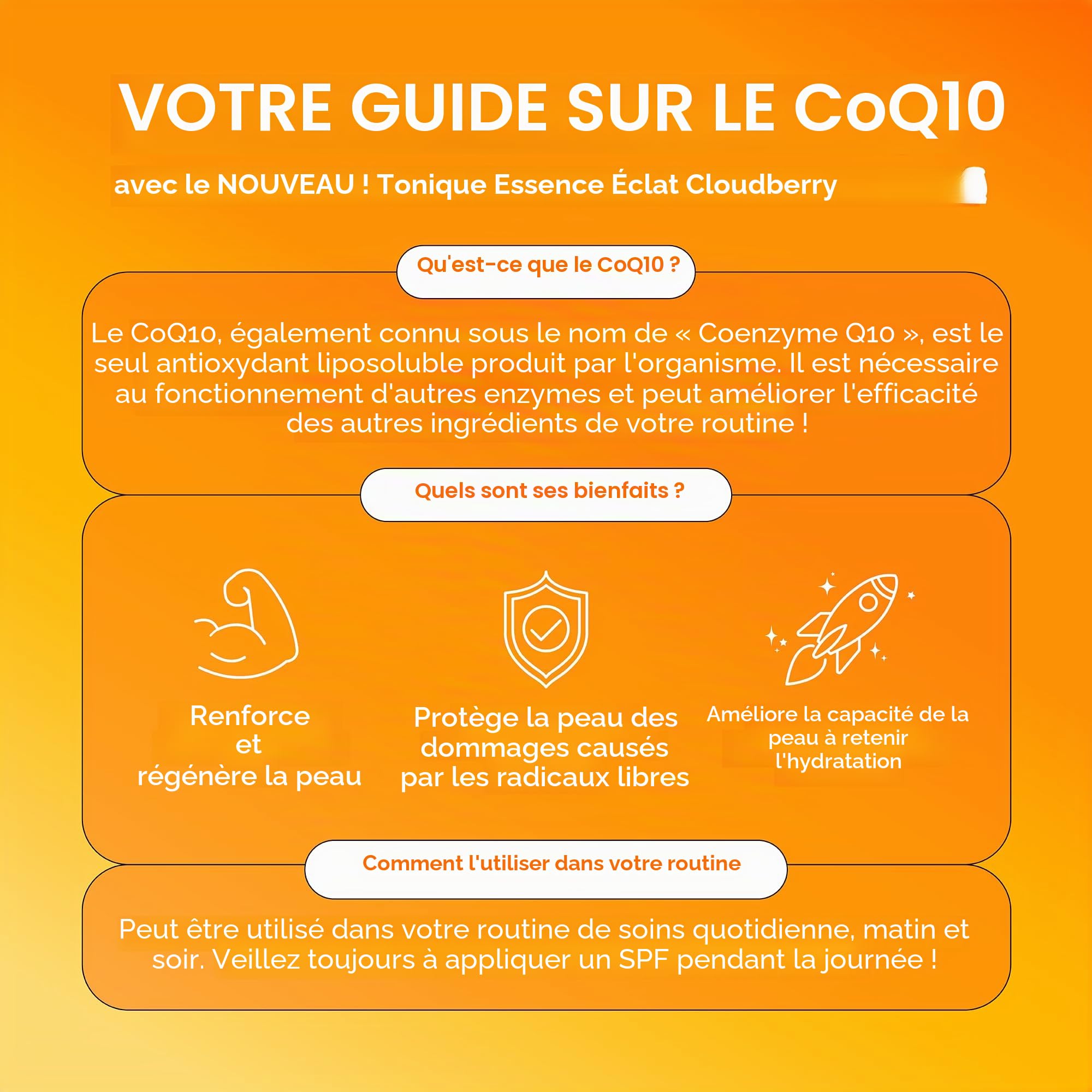 Glow Recipe Tonique éclaircissant Cloudberry + Essence Skincare - Tonique Visage CoQ10 pour renforcer la barrière cutanée + Eau de Riz hydratante, Vitamine C, E et 5% de glycérine pour adoucir et uni