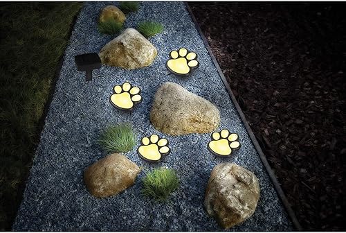 Miniatura 2 de Faroles solares LED para mascotas, estampado de animales, faroles exteriores decorativos para patio, jardín, paisaje, camino, luces impermeables al